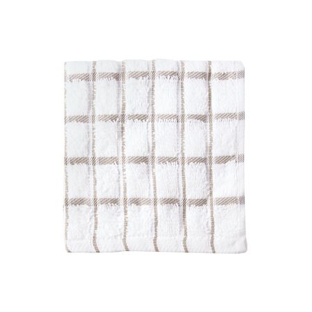 RITZ Café Check Dish Cloth White Ground/Natural Check 9851200